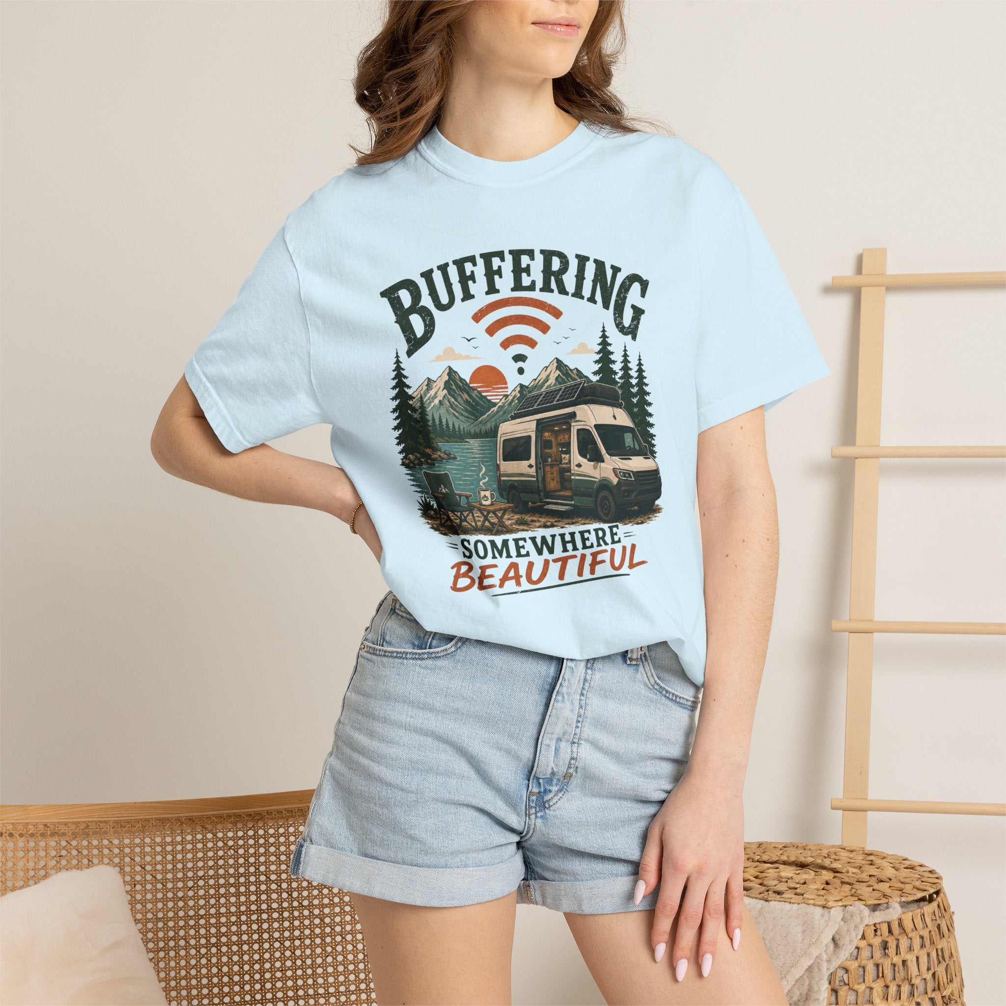 Buffering Somewhere Beautiful - T-Shirt