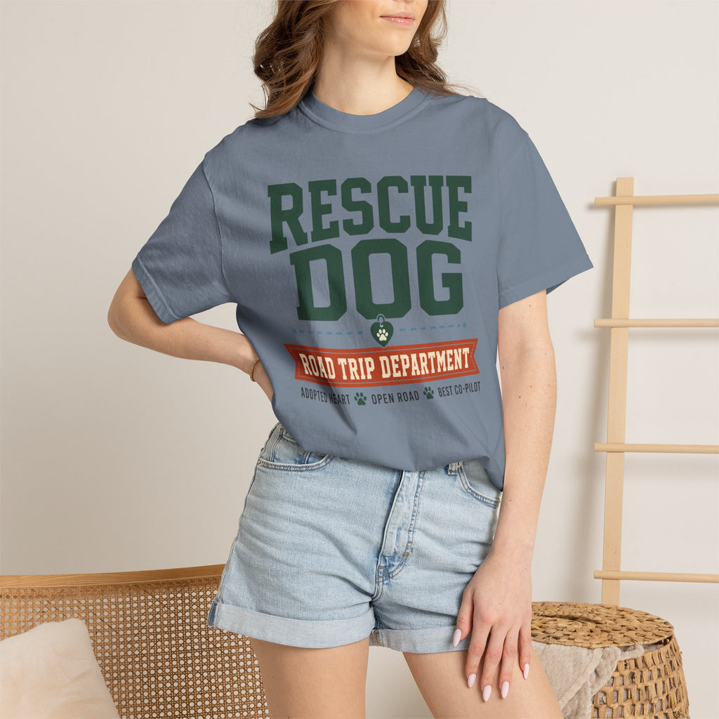 Rescue Dog Road Trip Department - T-Shirt