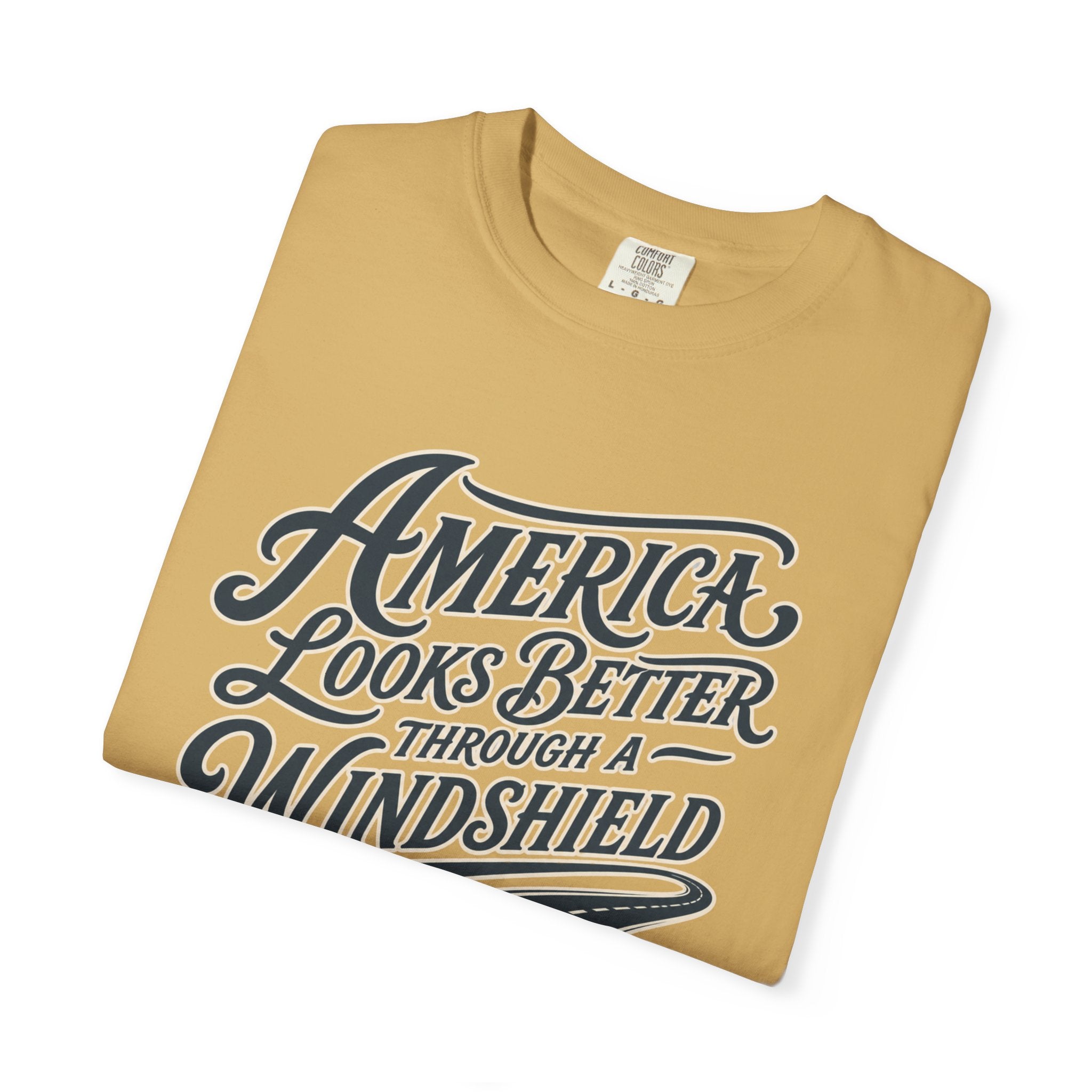 America Looks Better Through A Windshield - T-Shirt