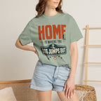 Home Is Where The Dog Jumps Out - T-Shirt