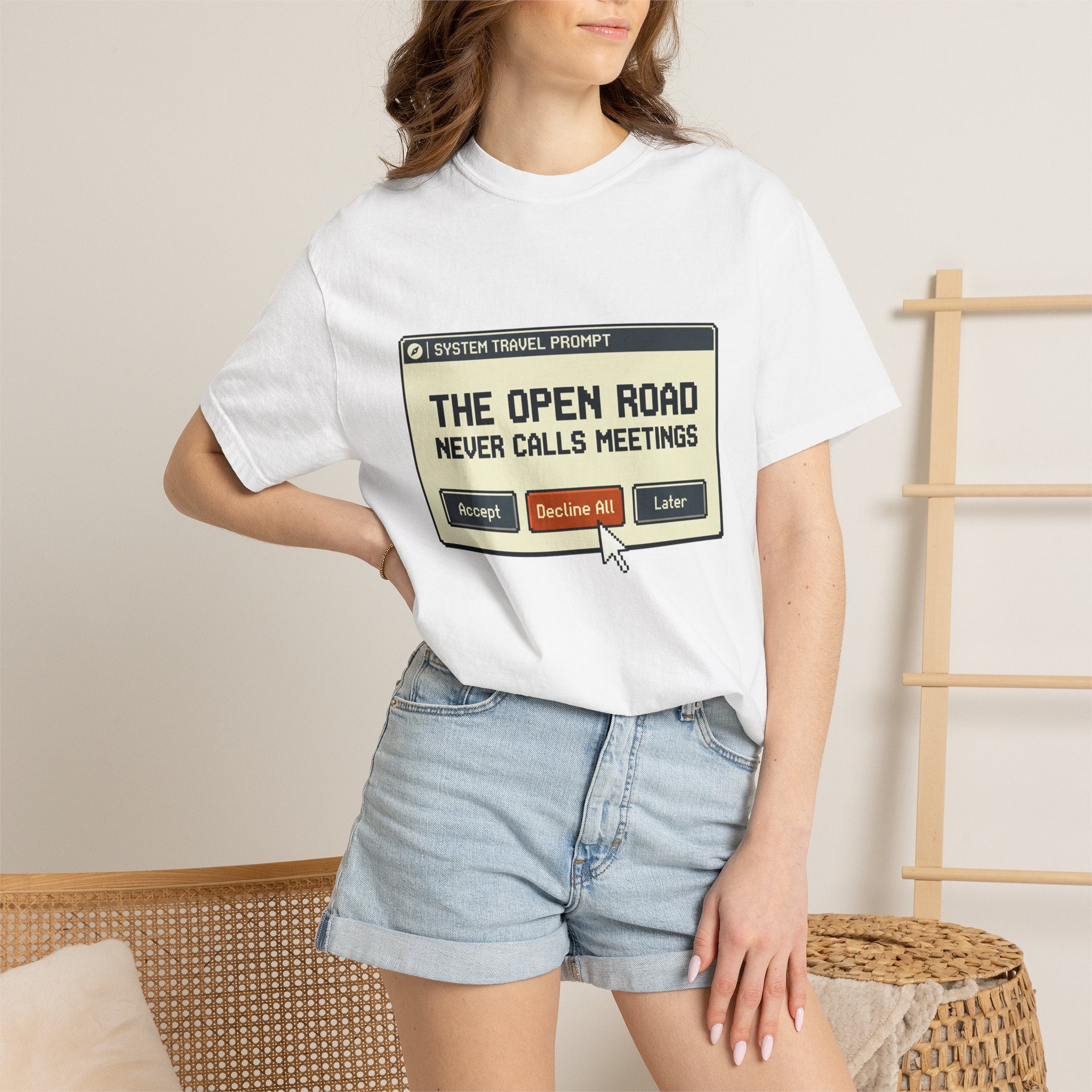 The Open Road Never Calls Meetings - T-Shirt