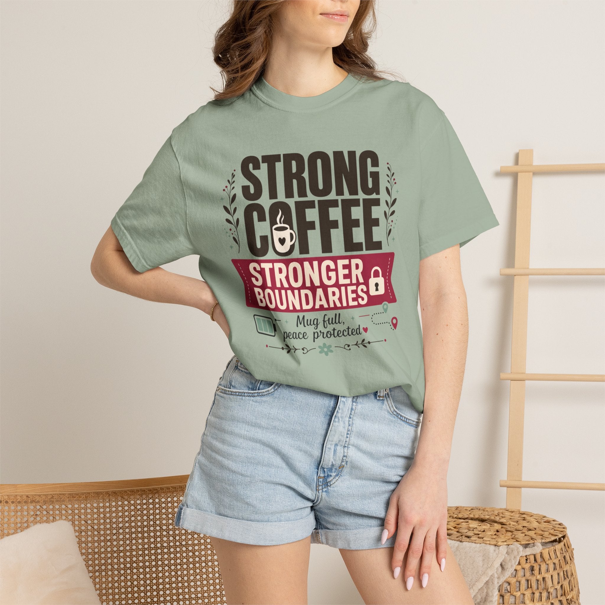 Strong Coffee Stronger Boundaries - T-Shirt