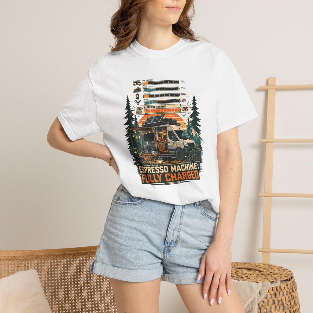 Espresso Machine Fully Charged - T-Shirt