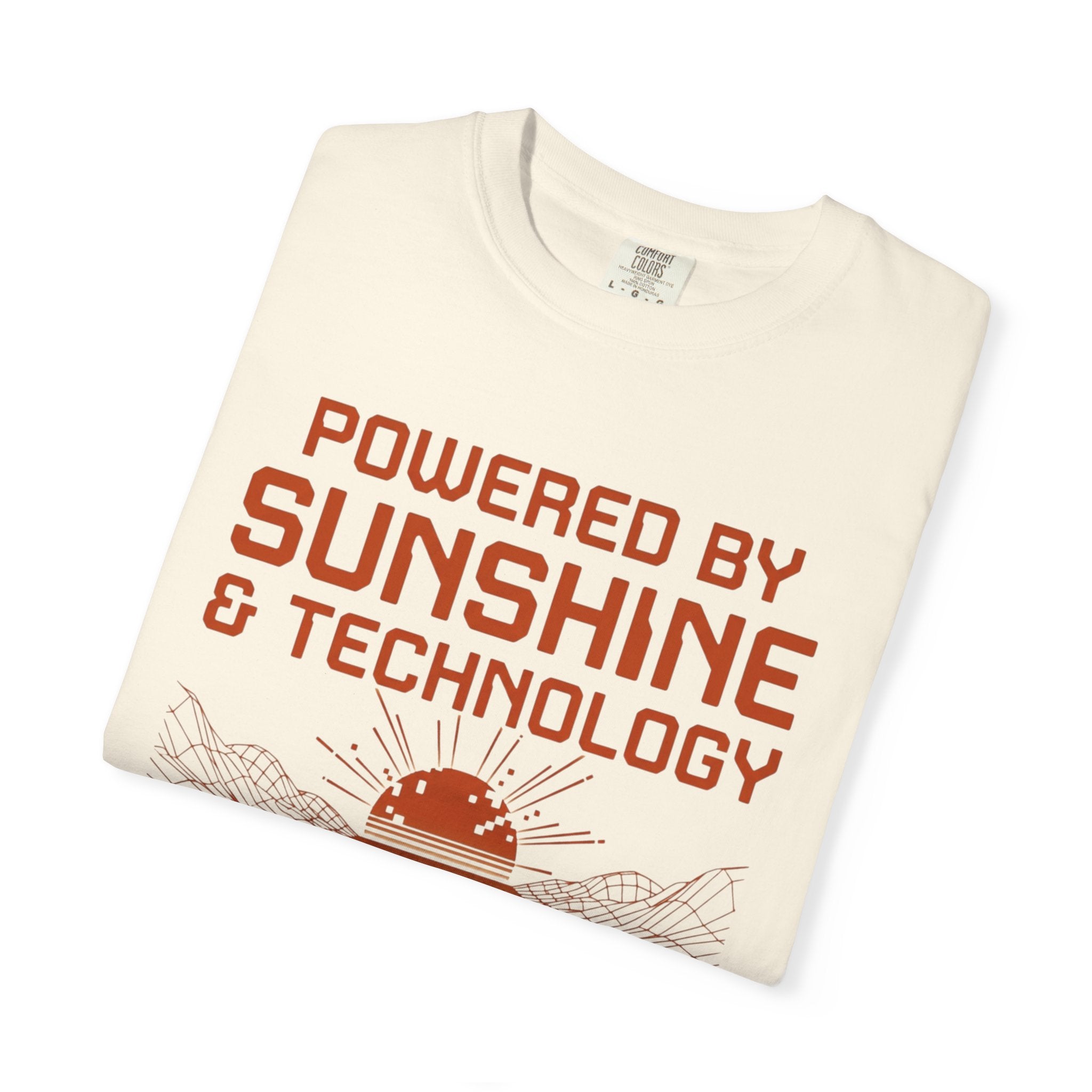 Powered By Sunshine And Technology - T-Shirt