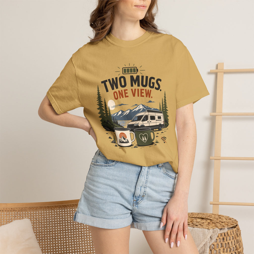 Two Mugs One View - T-Shirt