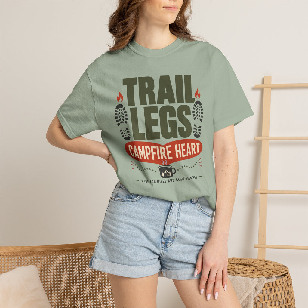 Trail Legs Campfire Heart - T-Shirt