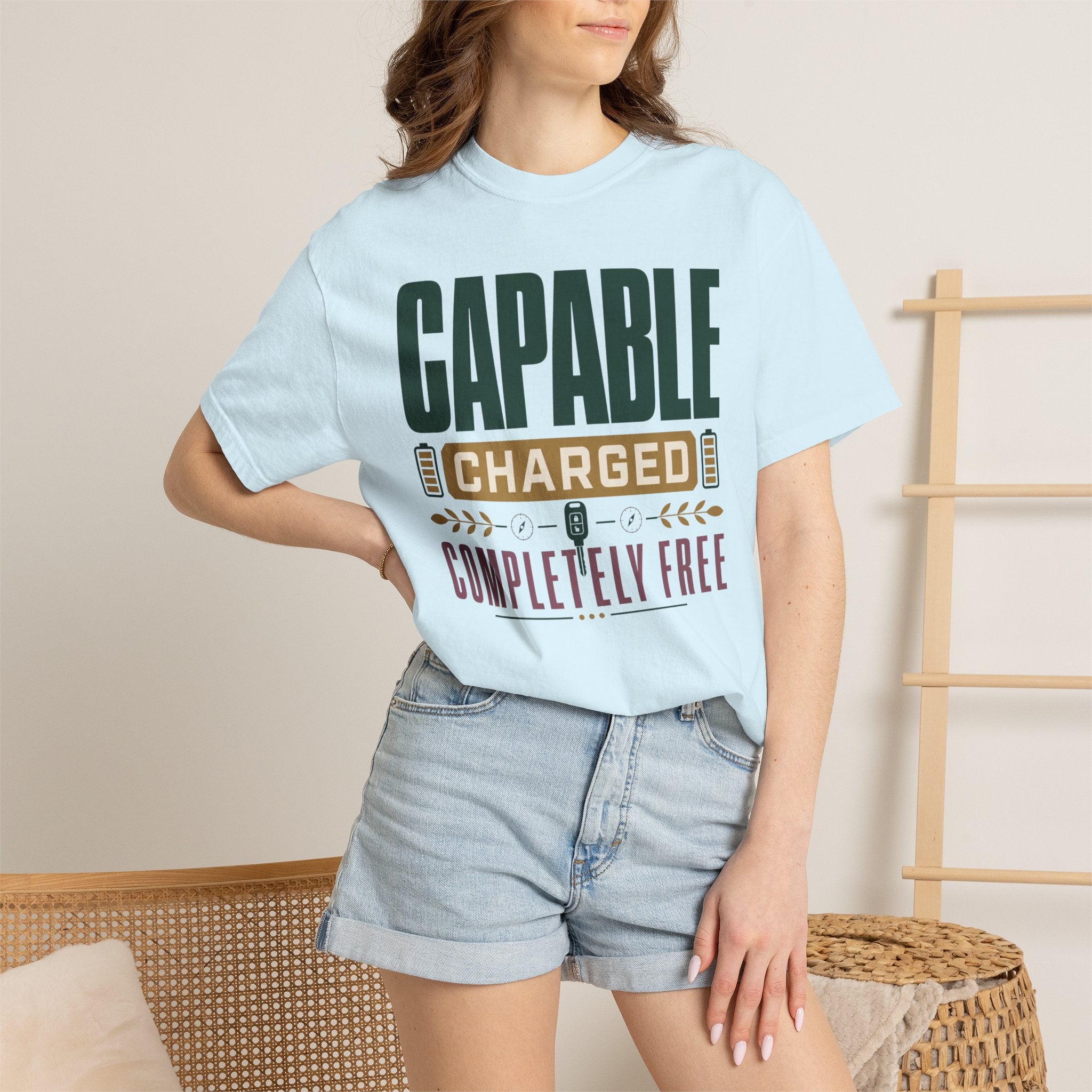 Capable Charged Completely Free - T-Shirt