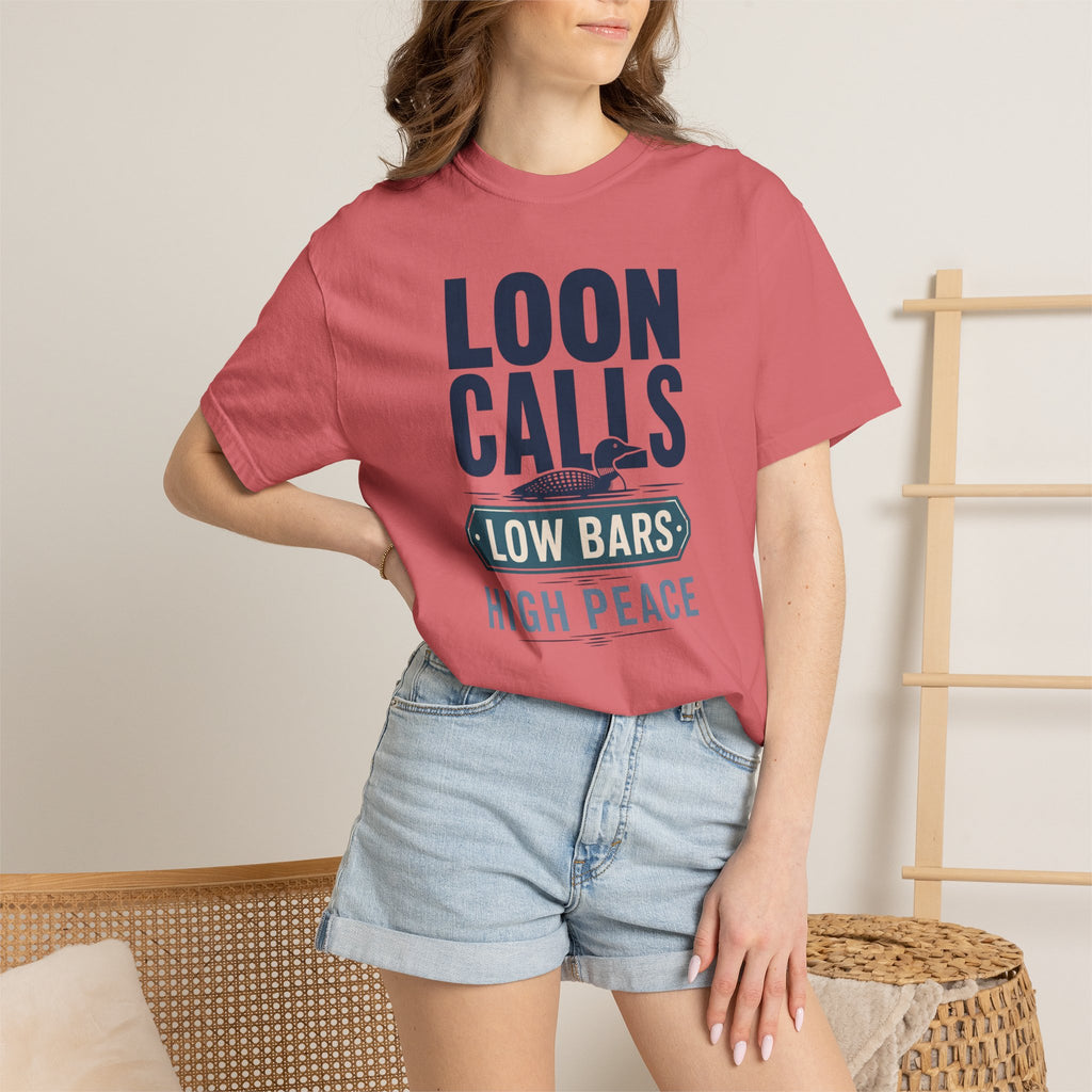 Loon Calls Low Bars High Peace - T-Shirt