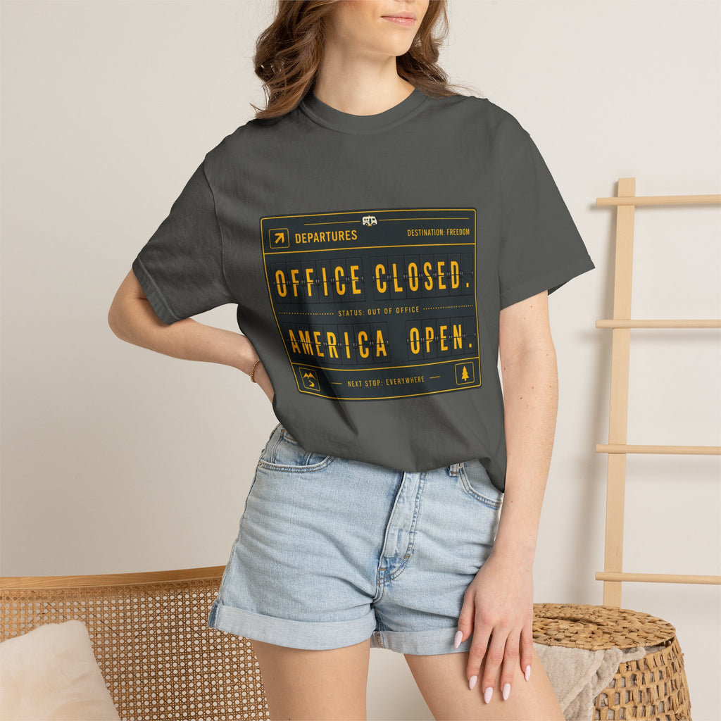 Office Closed America Open - T-Shirt