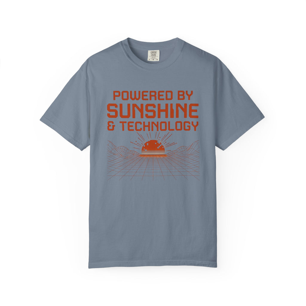Powered By Sunshine And Technology - T-Shirt