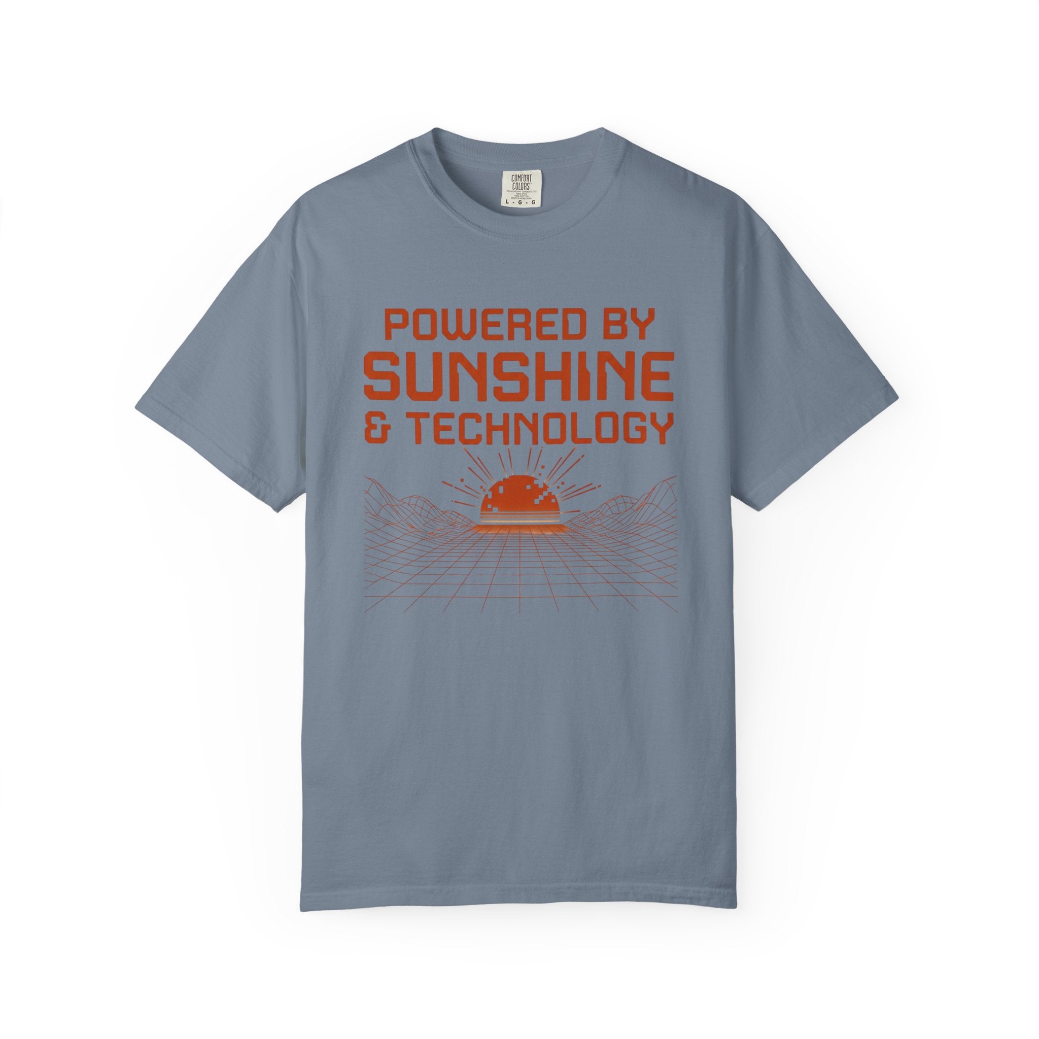 Powered By Sunshine And Technology - T-Shirt