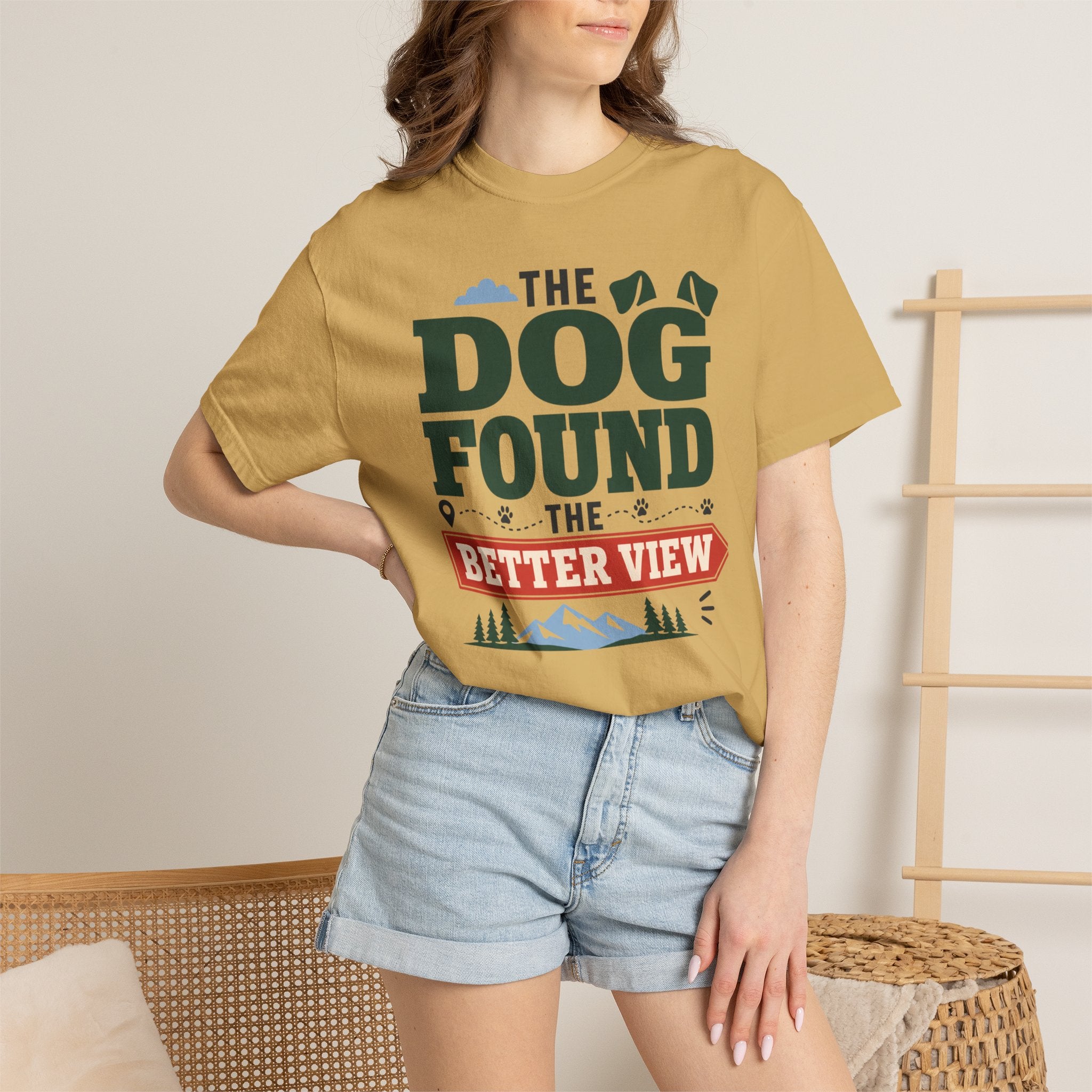 The Dog Found The Better View - T-Shirt