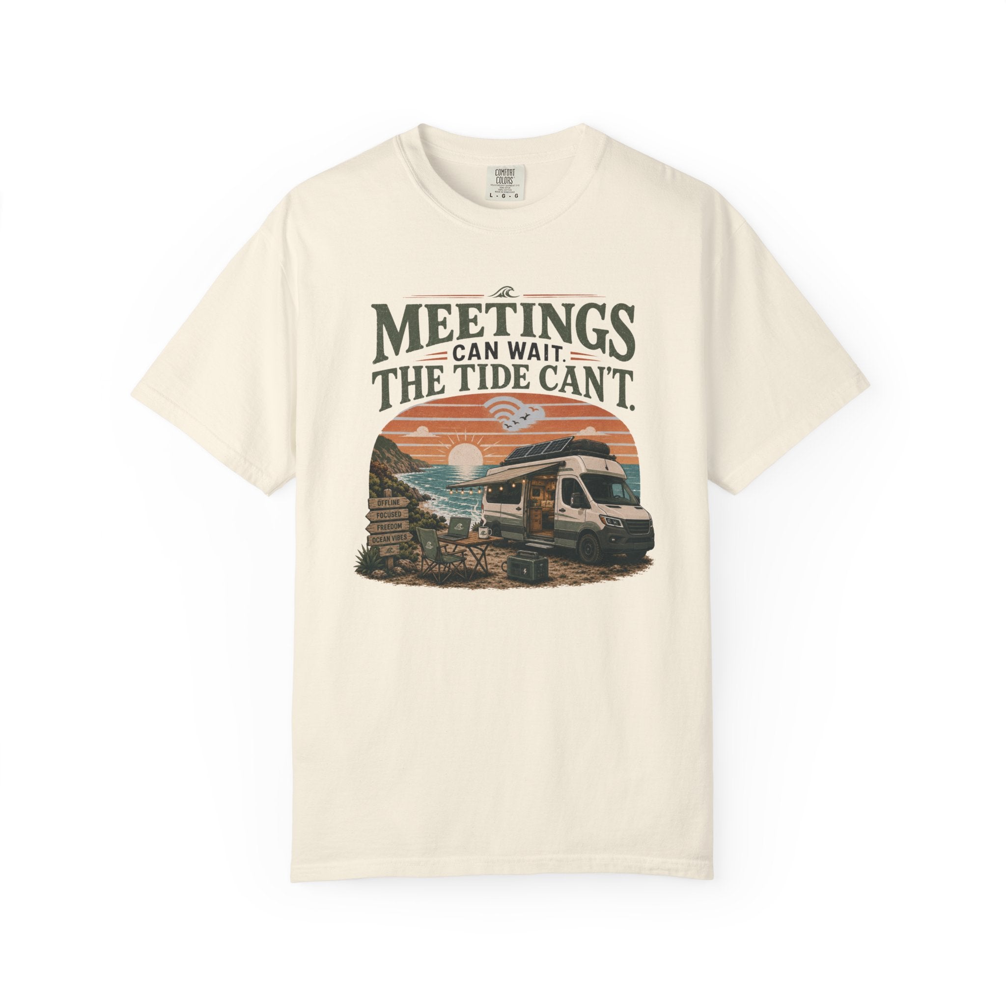 Meetings Can Wait The Tide Can't - T-Shirt