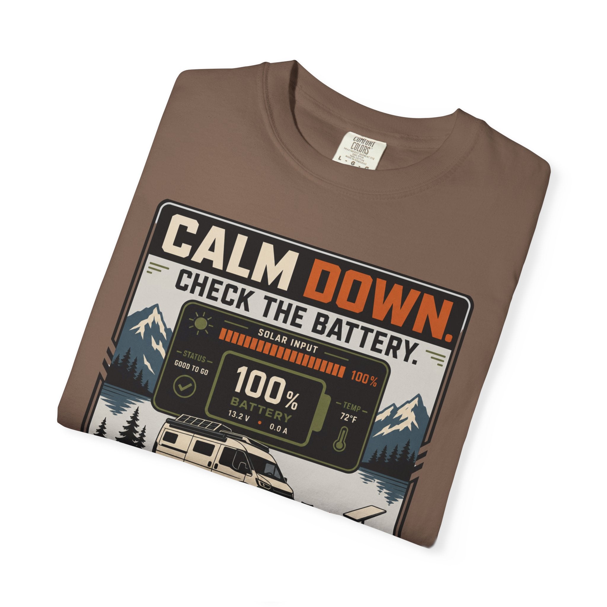 Calm Down Check The Battery - T-Shirt