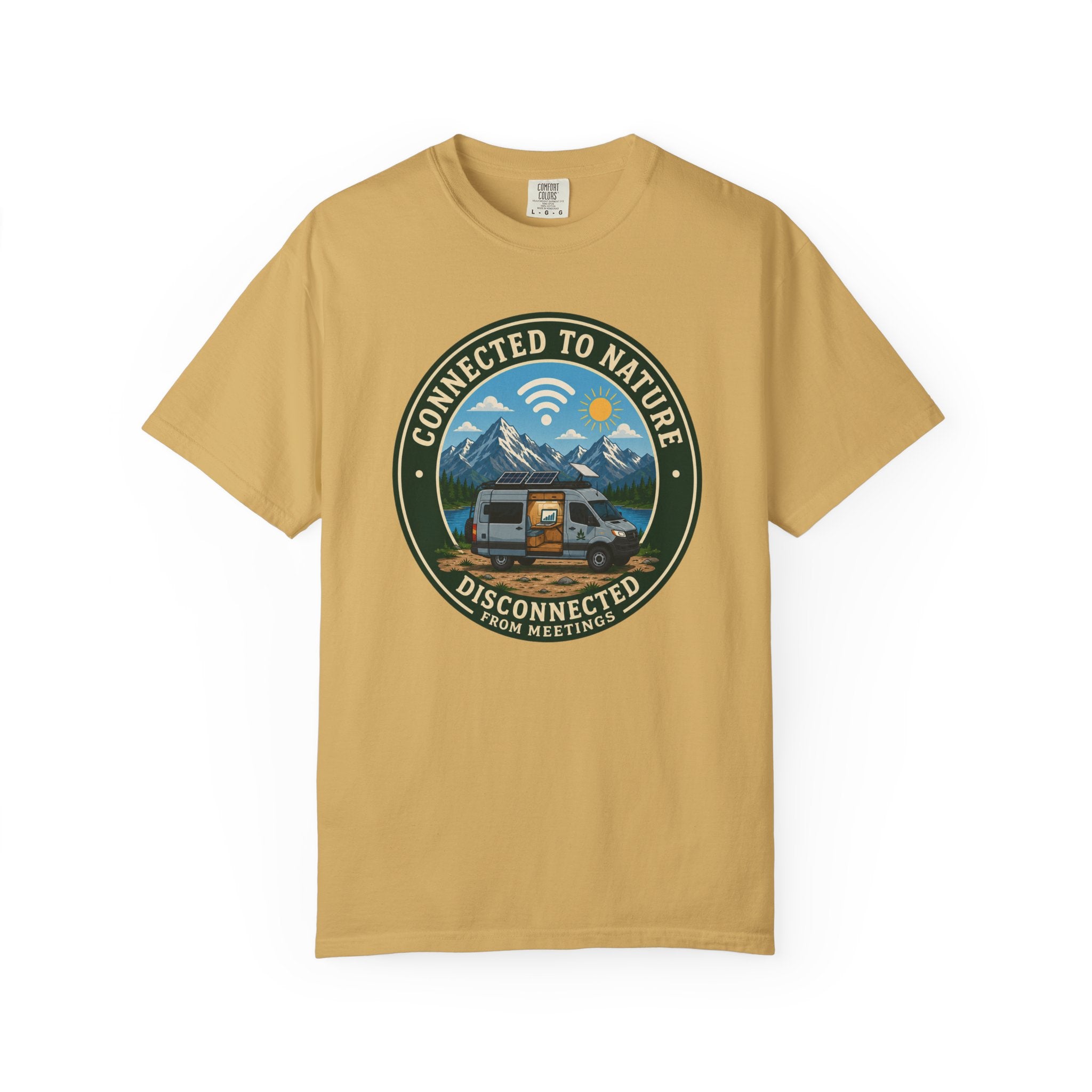 Connected To Nature Disconnected From Meetings - T-Shirt