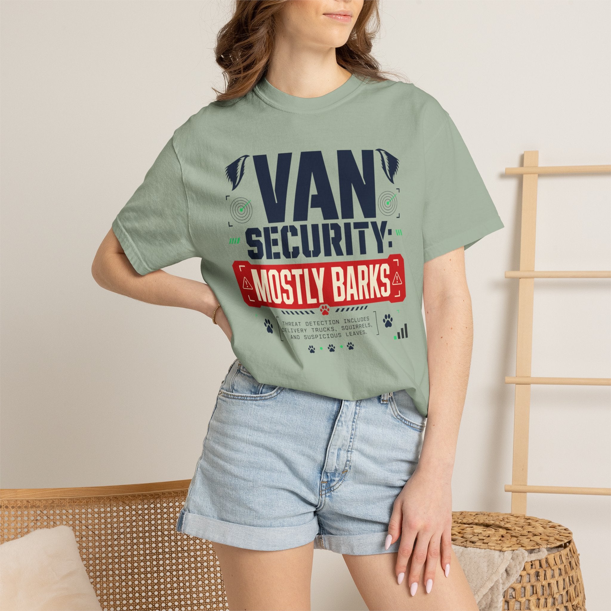 Van Security Mostly Barks - T-Shirt