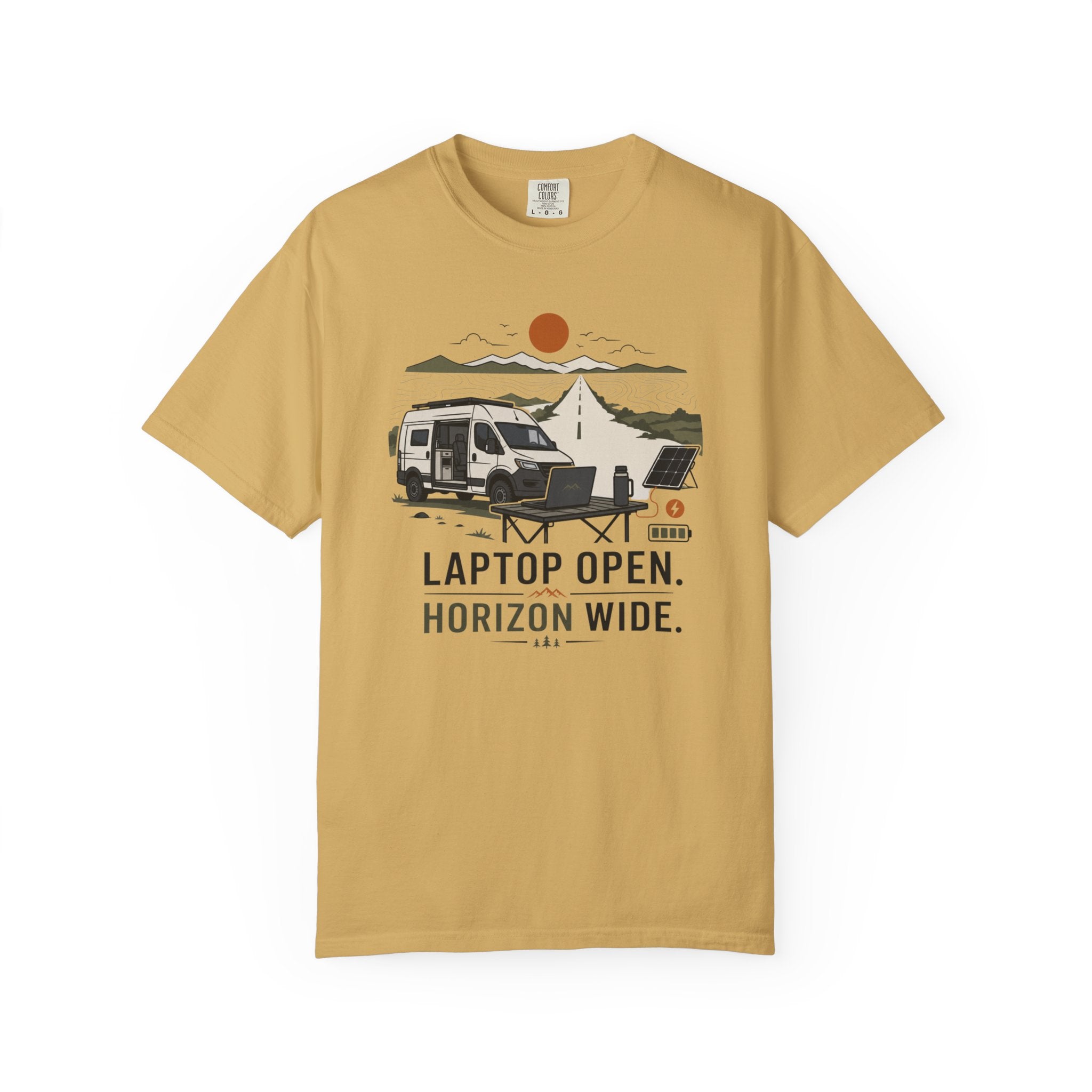 Laptop Open Horizon Wide - T-Shirt
