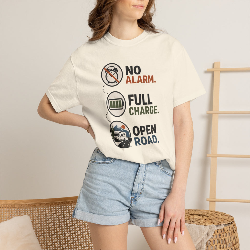 No Alarm Full Charge Open Road - T-Shirt