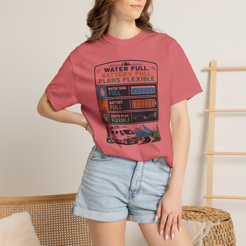 Water Full Battery Full Plans Flexible - T-Shirt