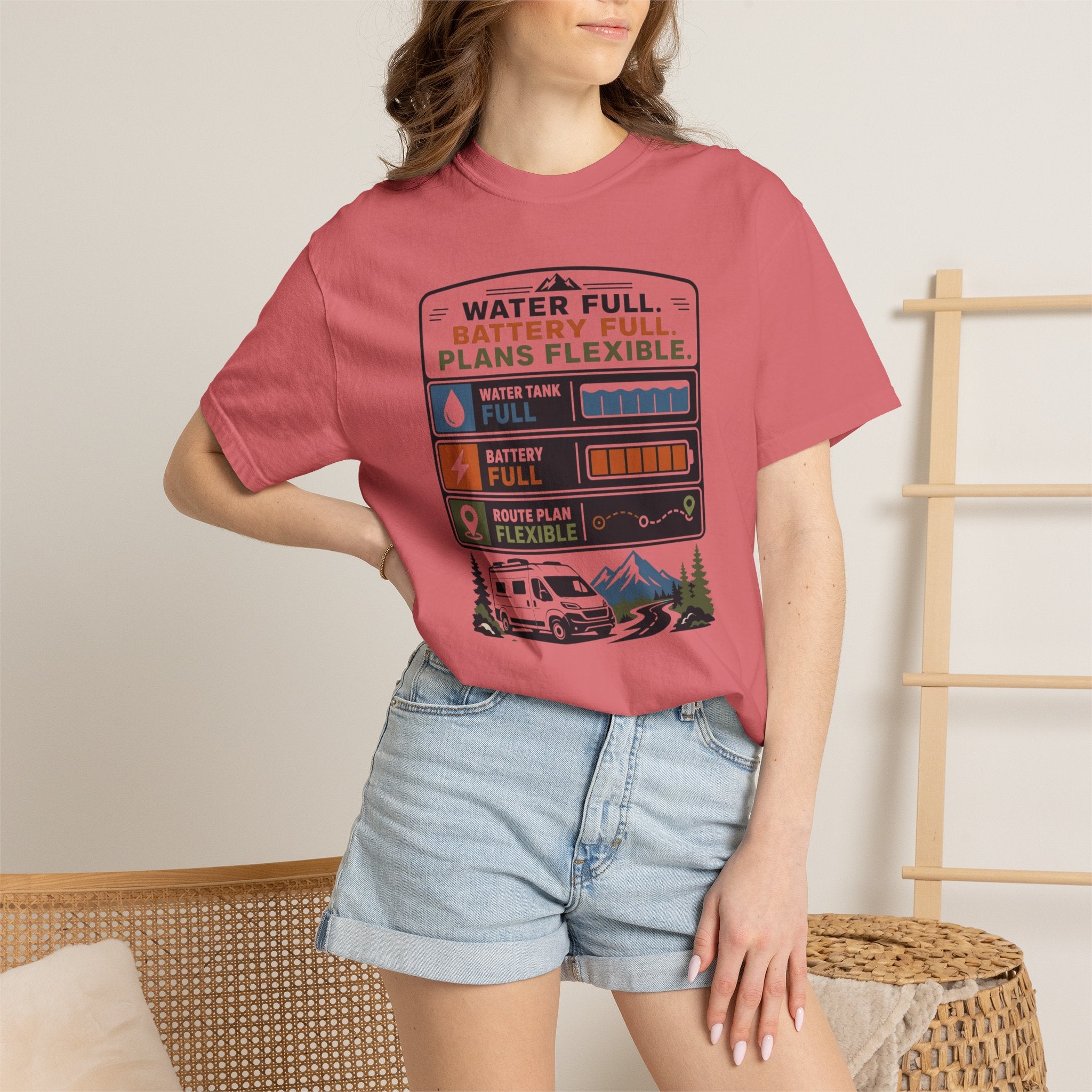Water Full Battery Full Plans Flexible - T-Shirt