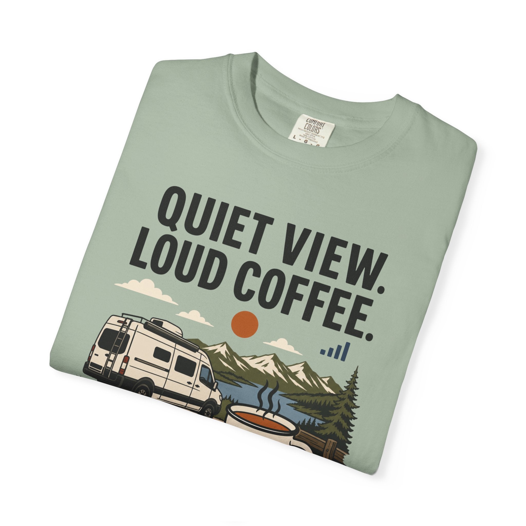 Quiet View Loud Coffee - T-Shirt