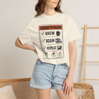 Today S Plan Brew Roam Repeat - T-Shirt