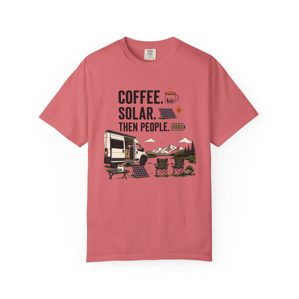 Coffee Solar Then People - T-Shirt