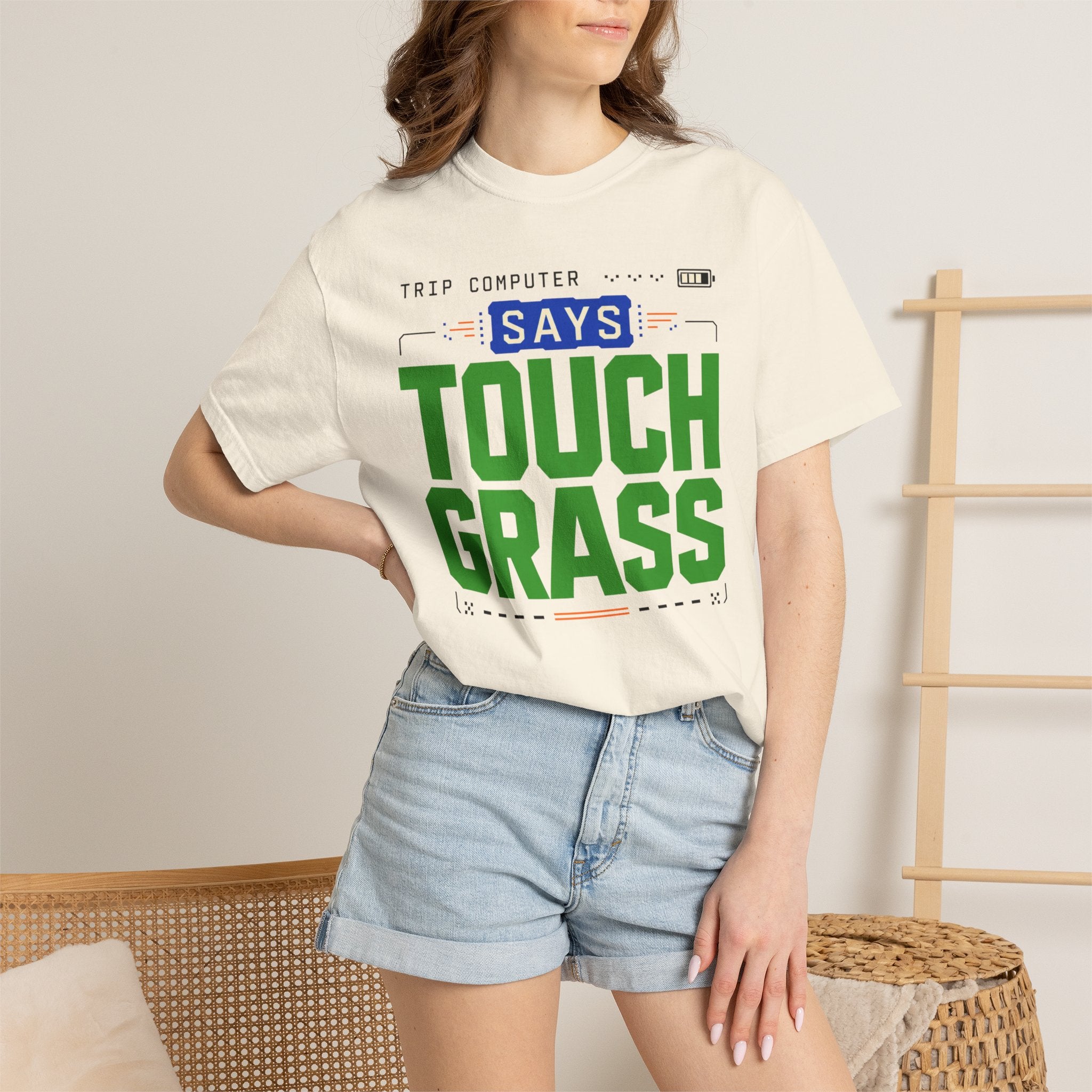 Trip Computer Says Touch Grass - T-Shirt