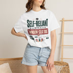 Self Reliant With A Window Seat Dog - T-Shirt