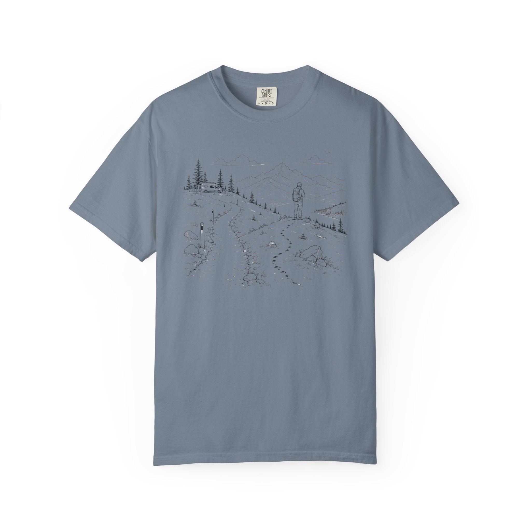 Van Parked Curiosity Kept Climbing - T-Shirt