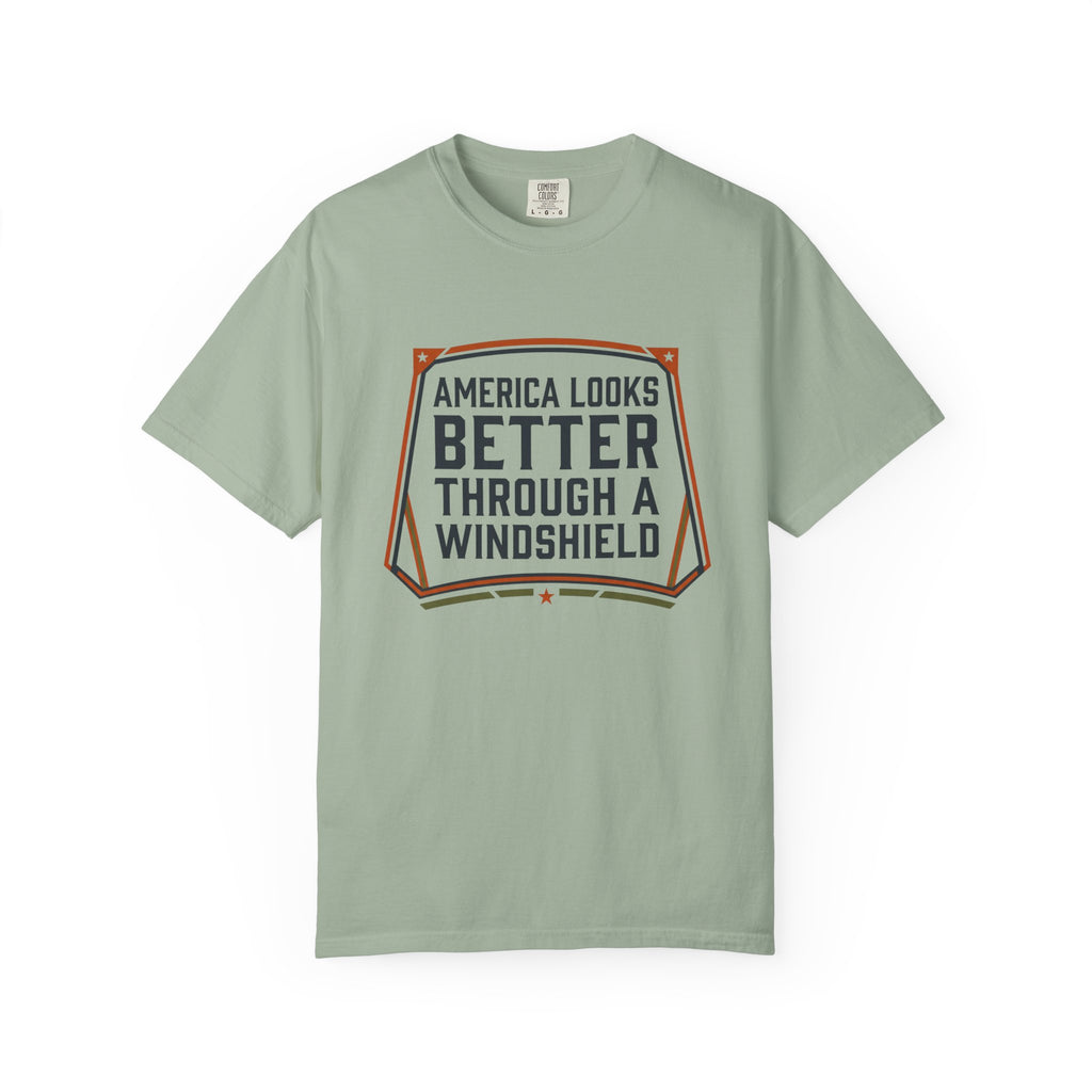 America Looks Better Through A Windshield - T-Shirt
