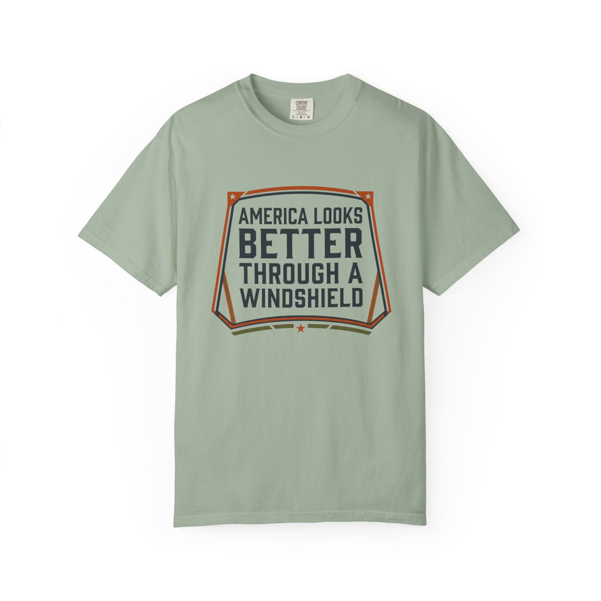 America Looks Better Through A Windshield - T-Shirt