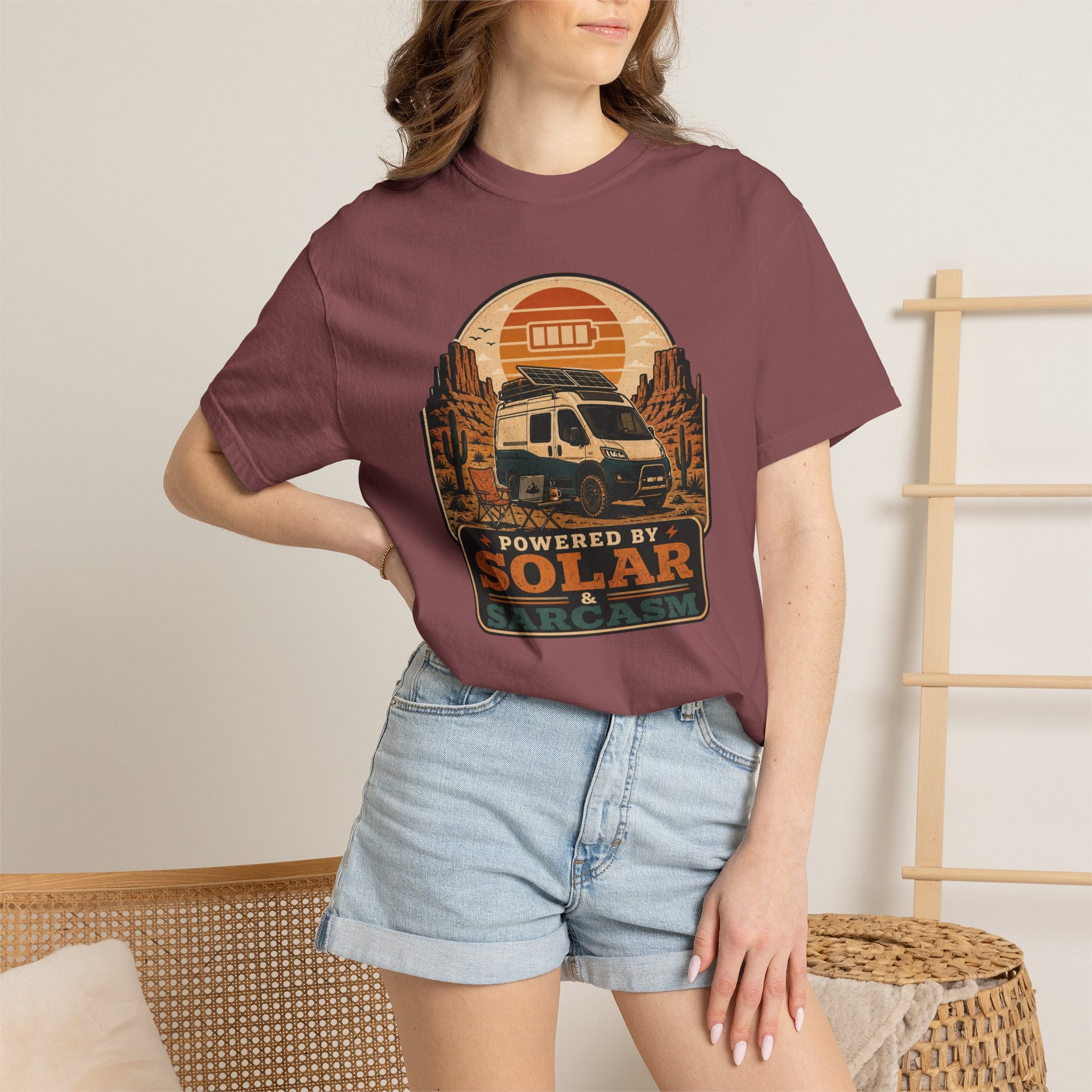 Powered By Solar and Sarcasm - T-Shirt