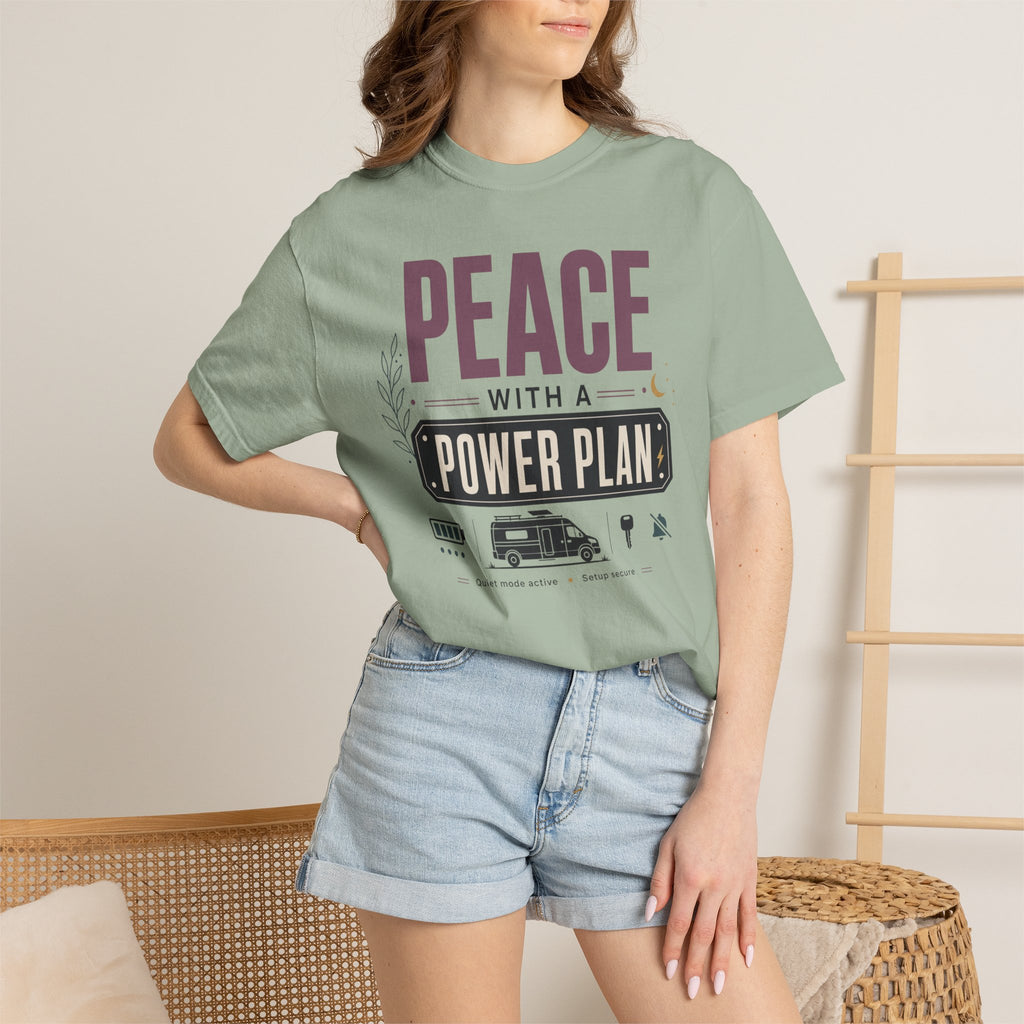 Peace With A Power Plan - T-Shirt
