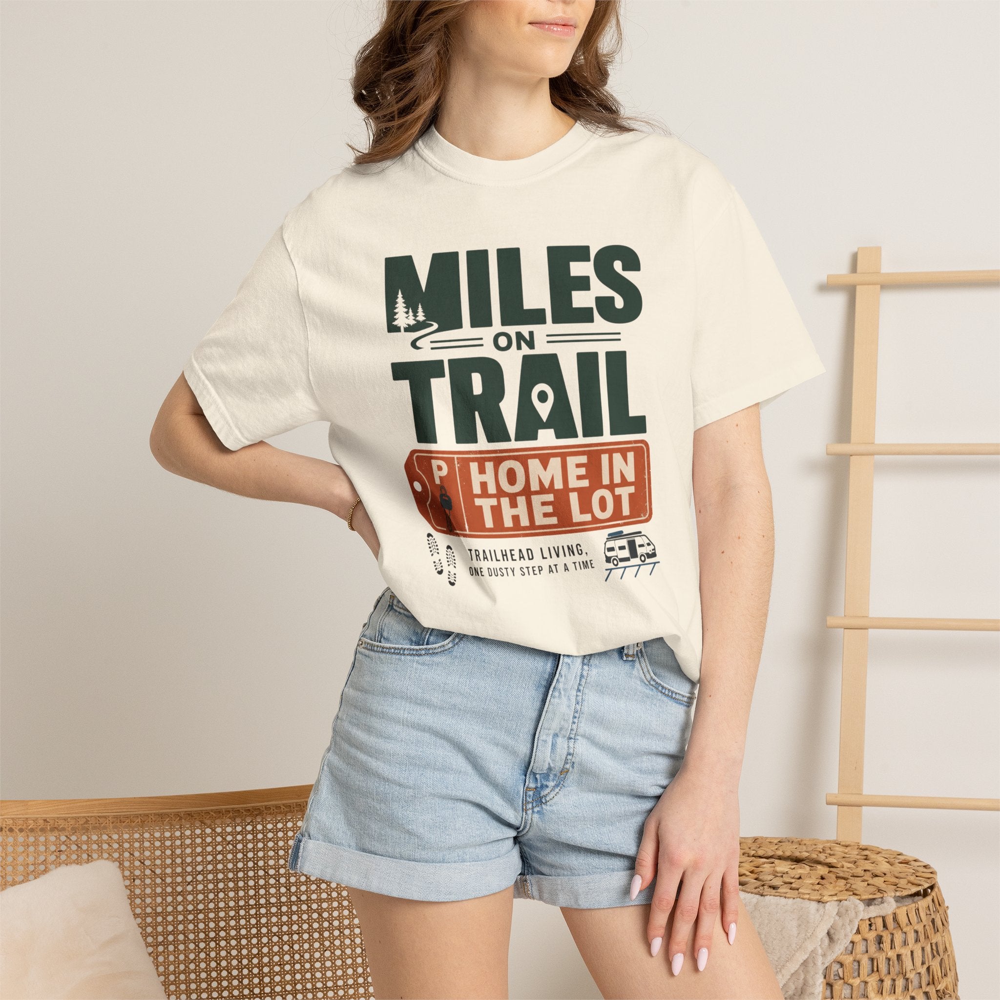 Miles On Trail Home In The Lot - T-Shirt