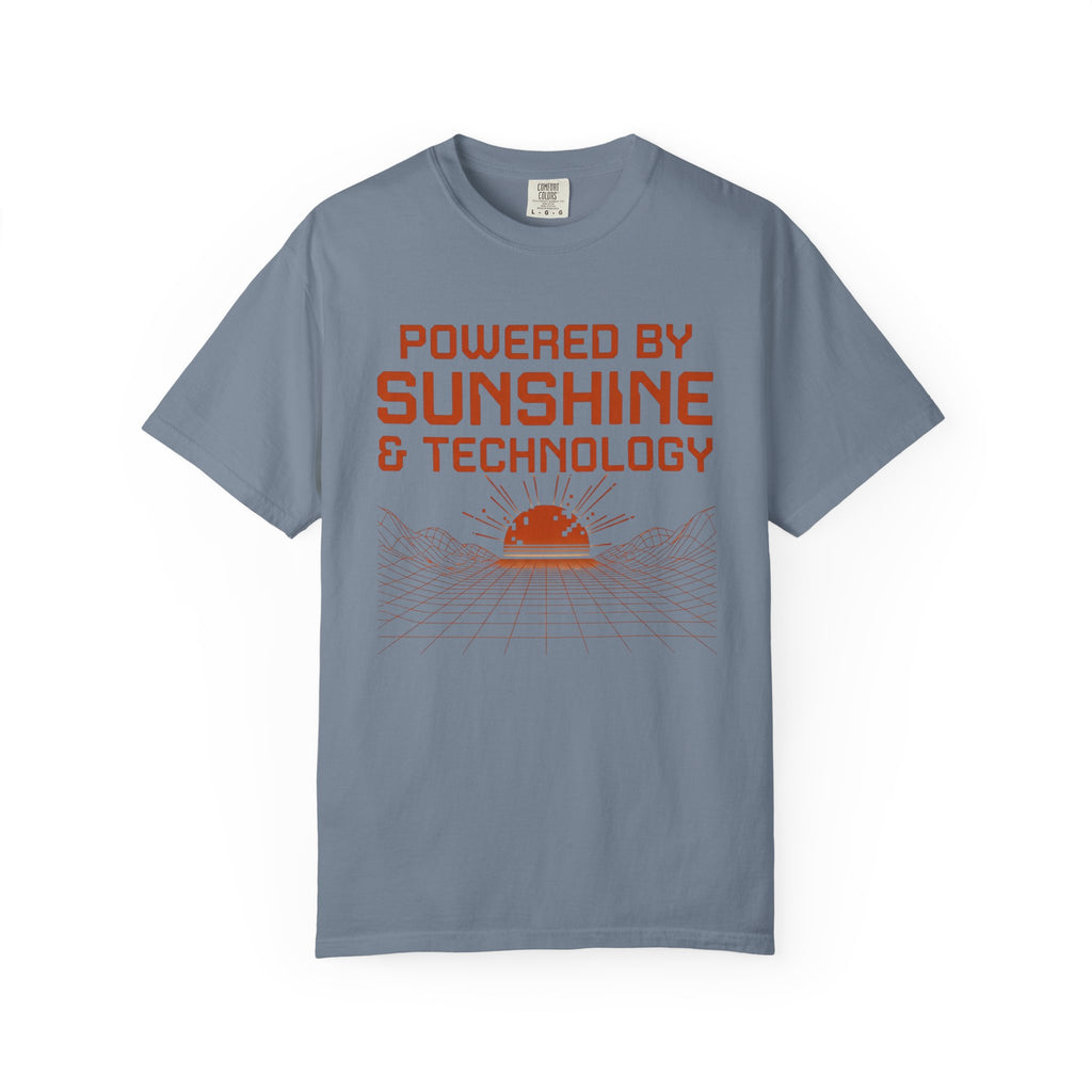 Powered By Sunshine And Technology - T-Shirt