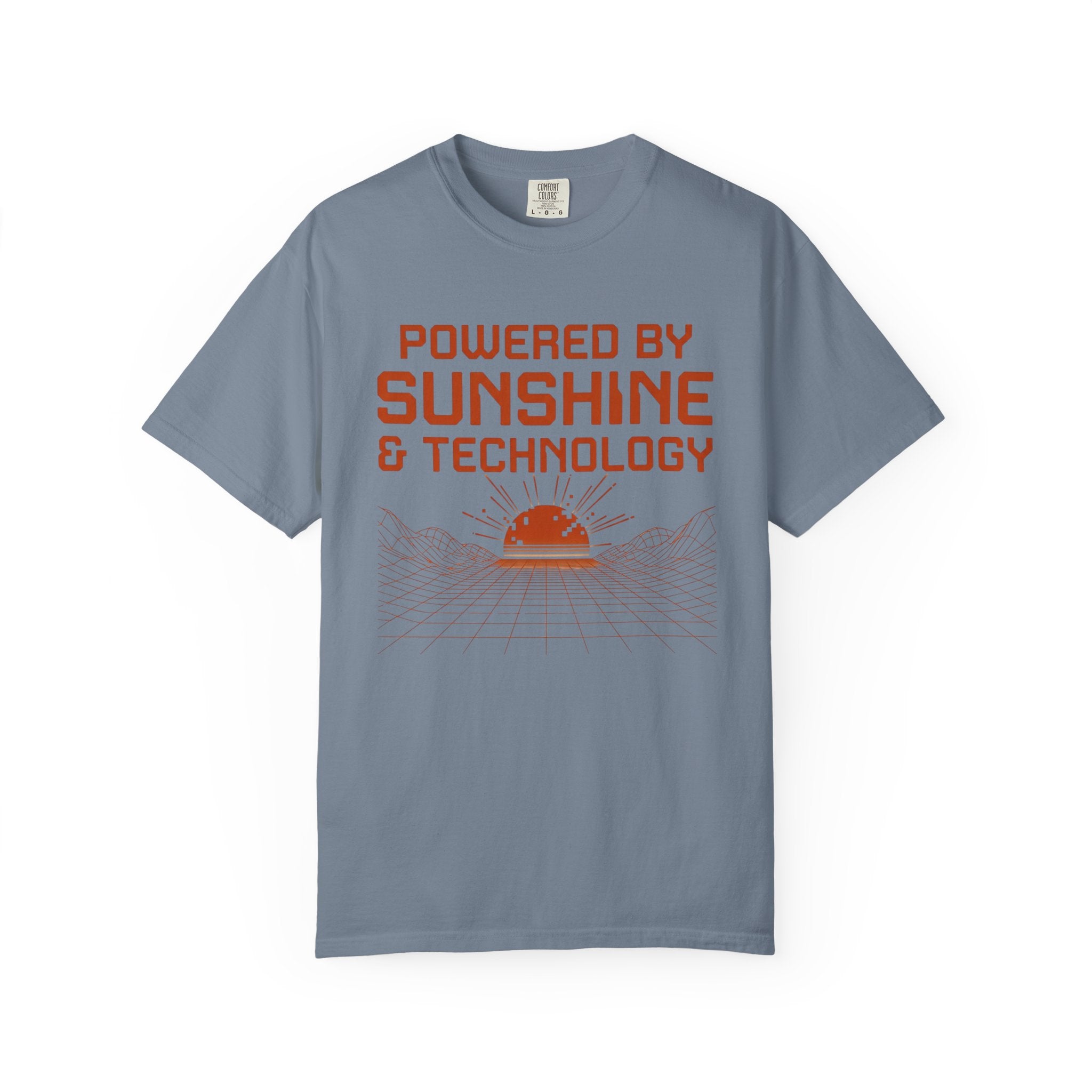 Powered By Sunshine And Technology - T-Shirt