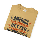 America Looks Better Through A Windshield - T-Shirt