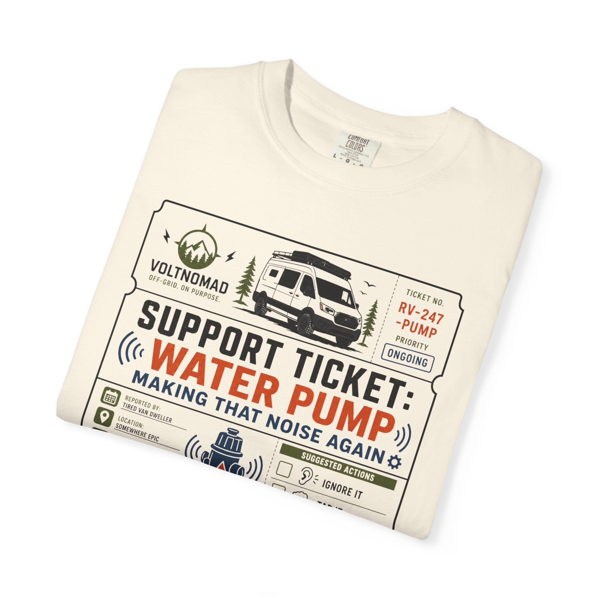 Support Ticket Water Pump Making That Noise Again - T-Shirt