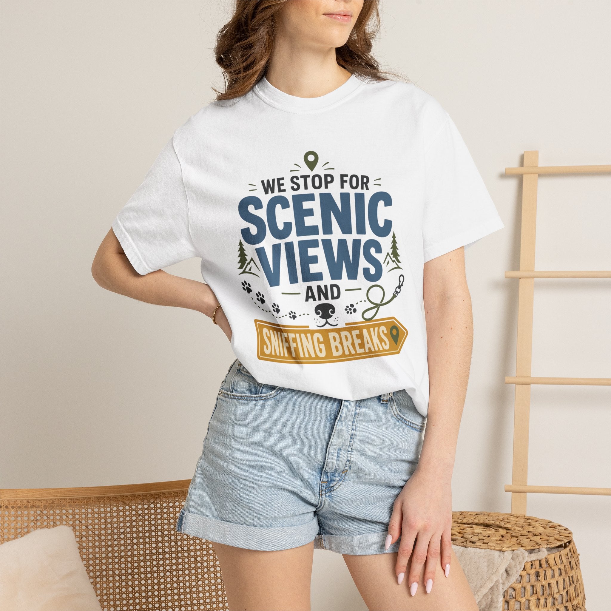We Stop For Scenic Views And Sniffing Breaks - T-Shirt