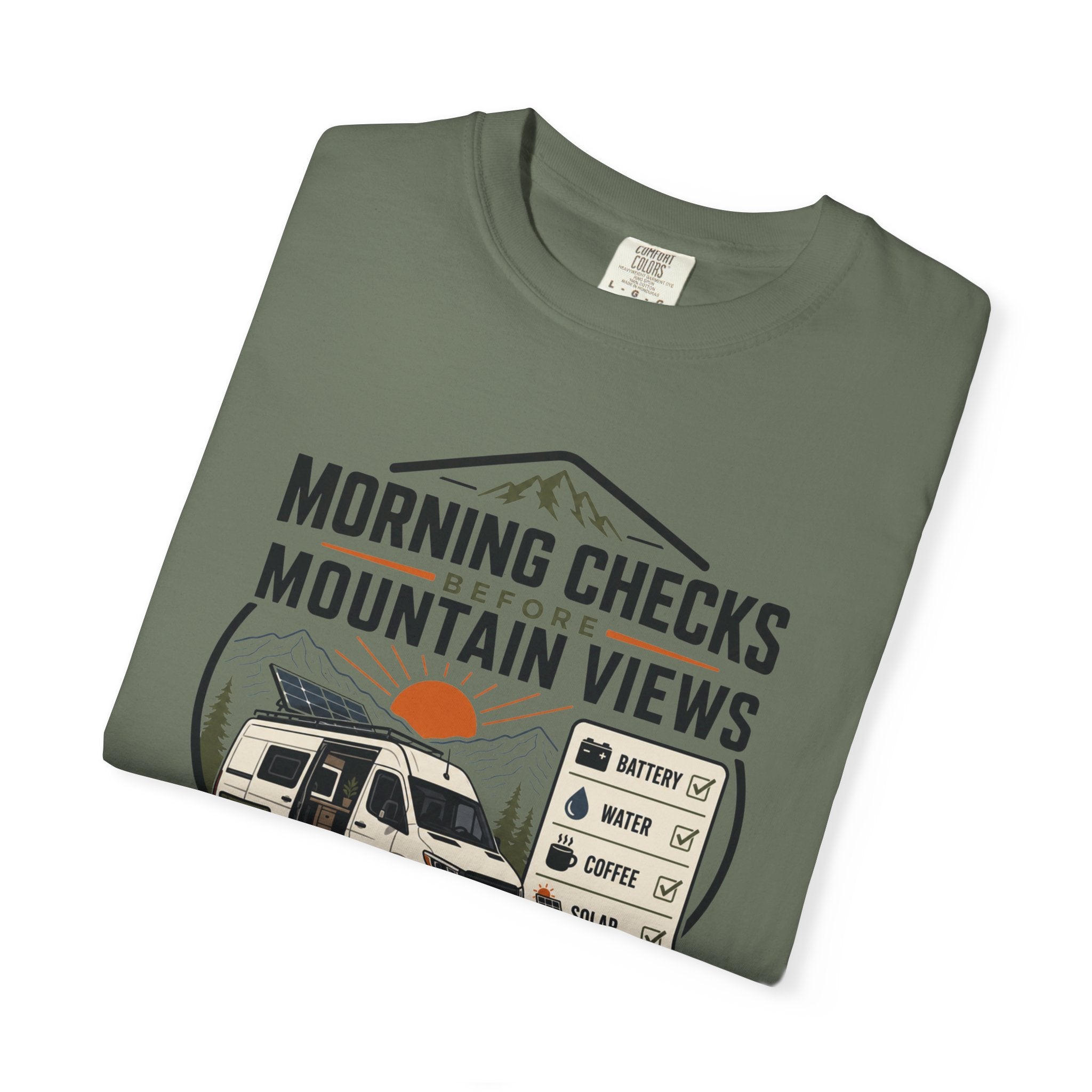 Morning Checks Before Mountain Views - T-Shirt