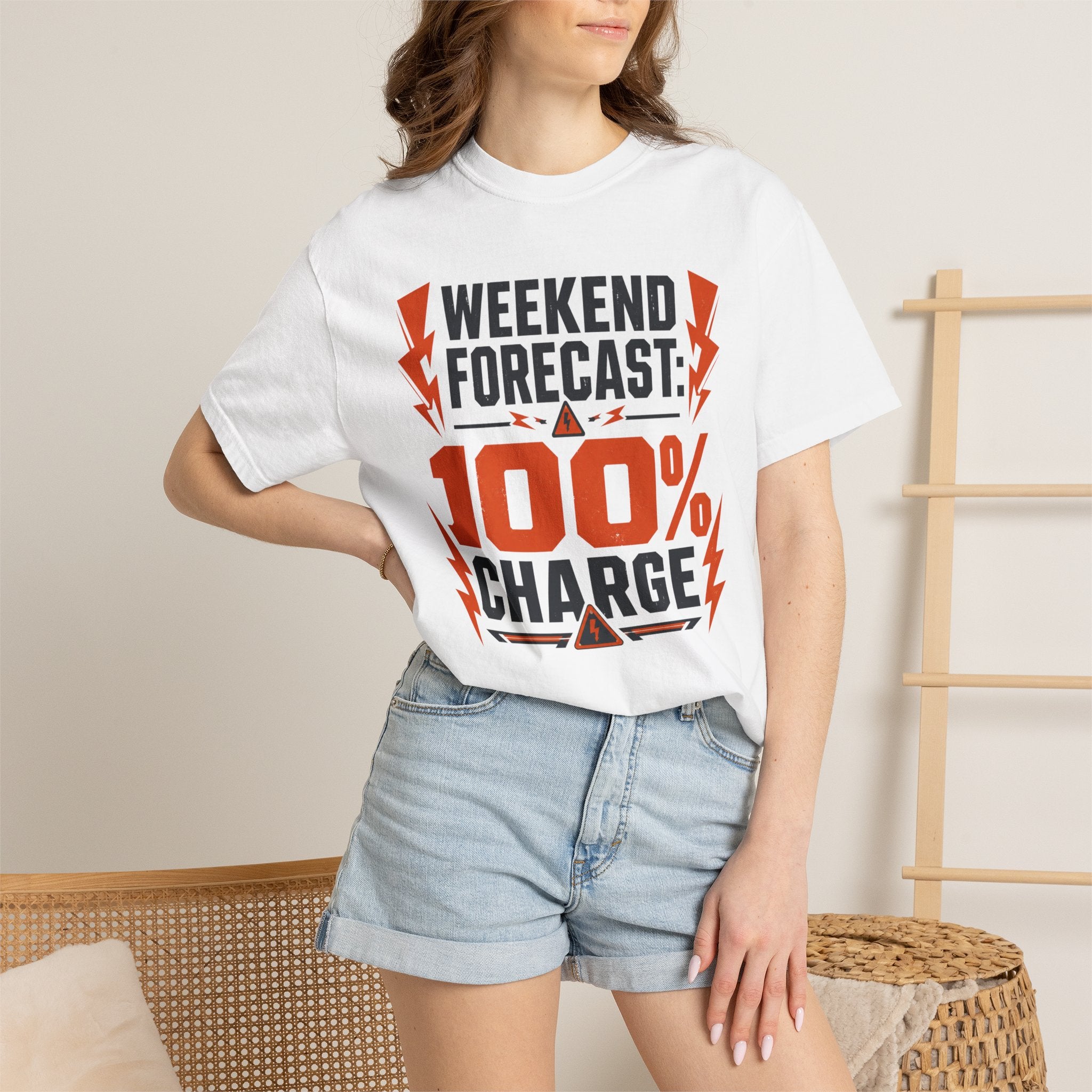 Weekend Forecast 100 Percent Charge - T-Shirt