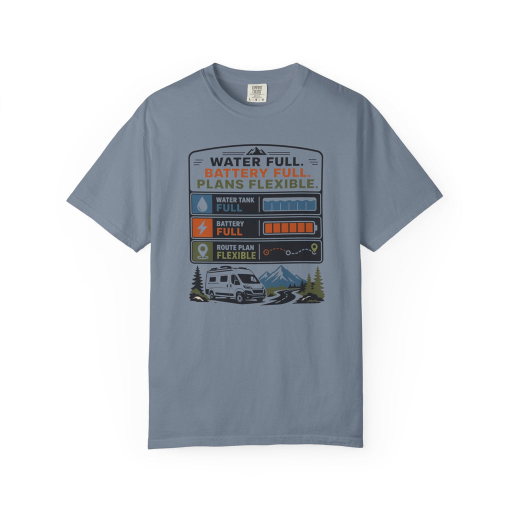 Water Full Battery Full Plans Flexible - T-Shirt