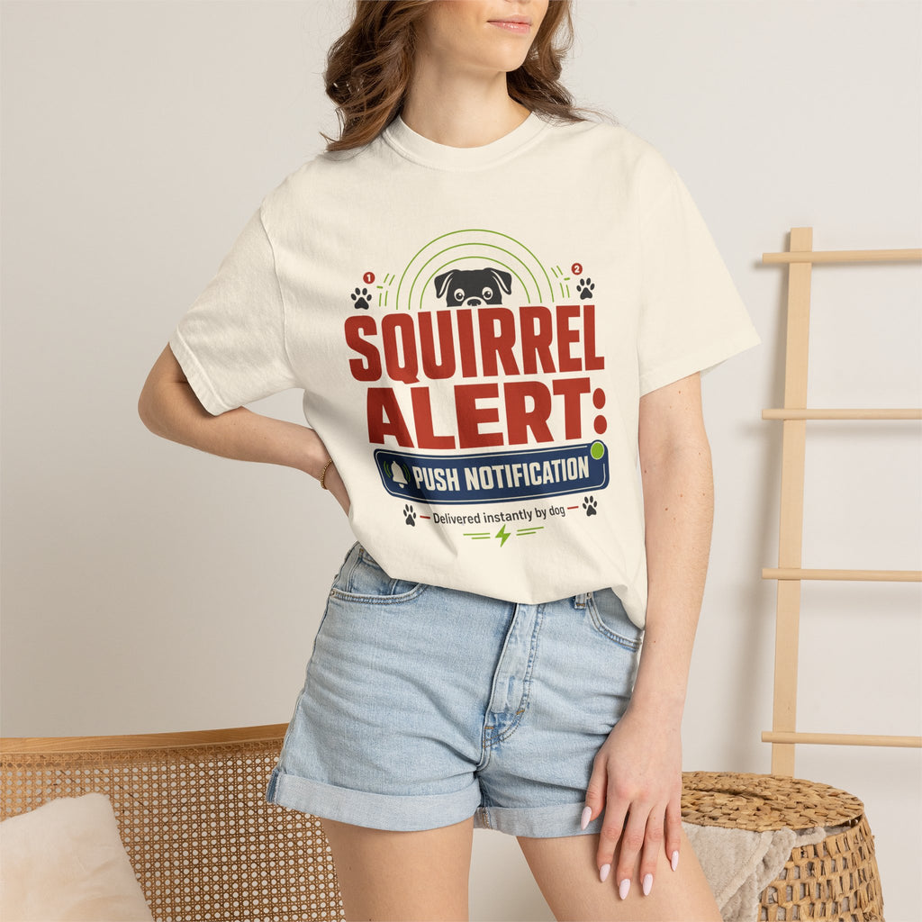 Squirrel Alert Push Notification - T-Shirt