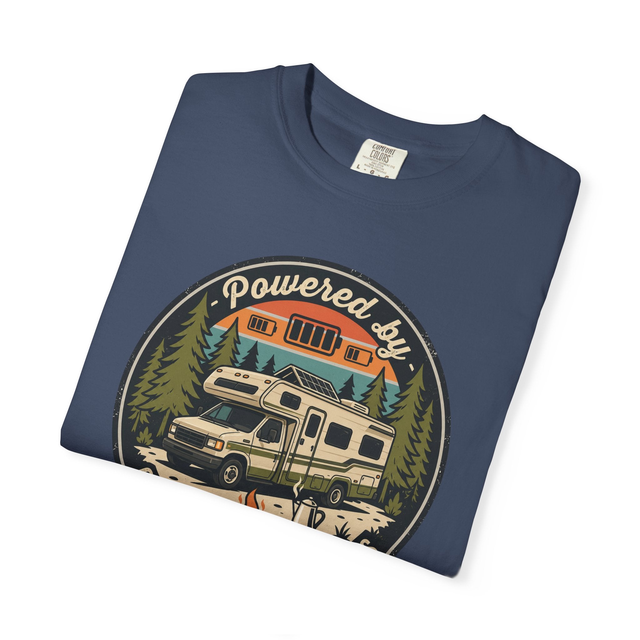 Powered By Coffee and Campgrounds - T-Shirt