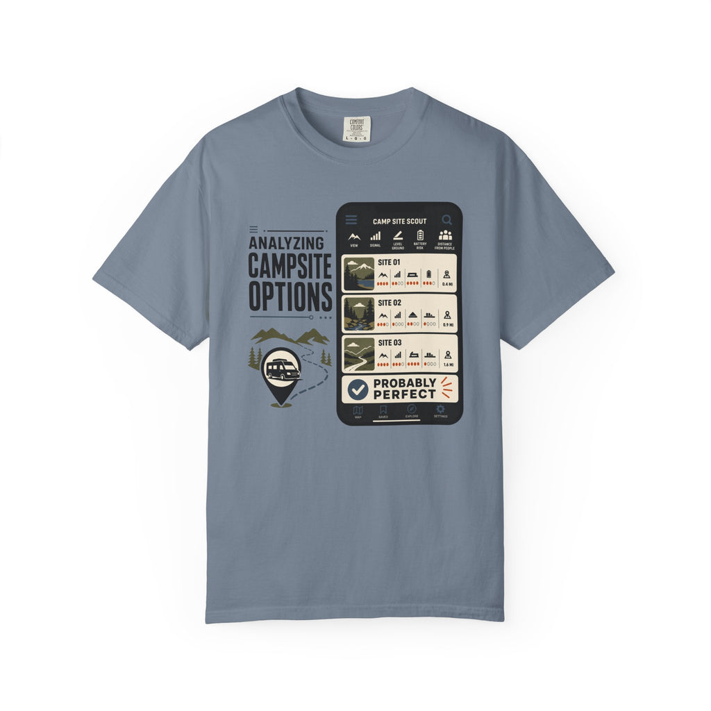 Analyzing Campsite Options - T-Shirt
