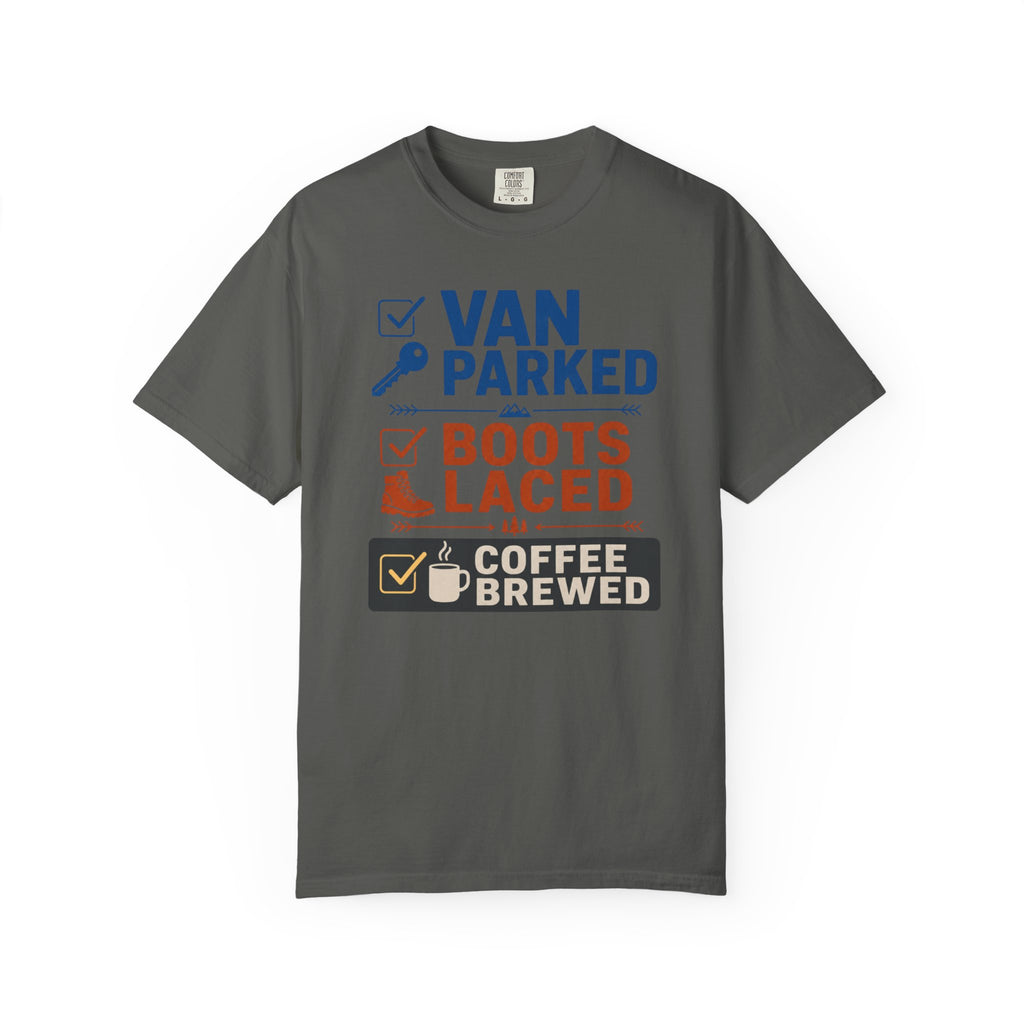 Van Parked Boots Laced Coffee Brewed - T-Shirt