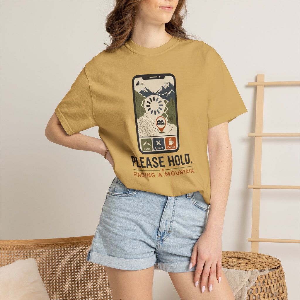 Please Hold Finding A Mountain - T-Shirt