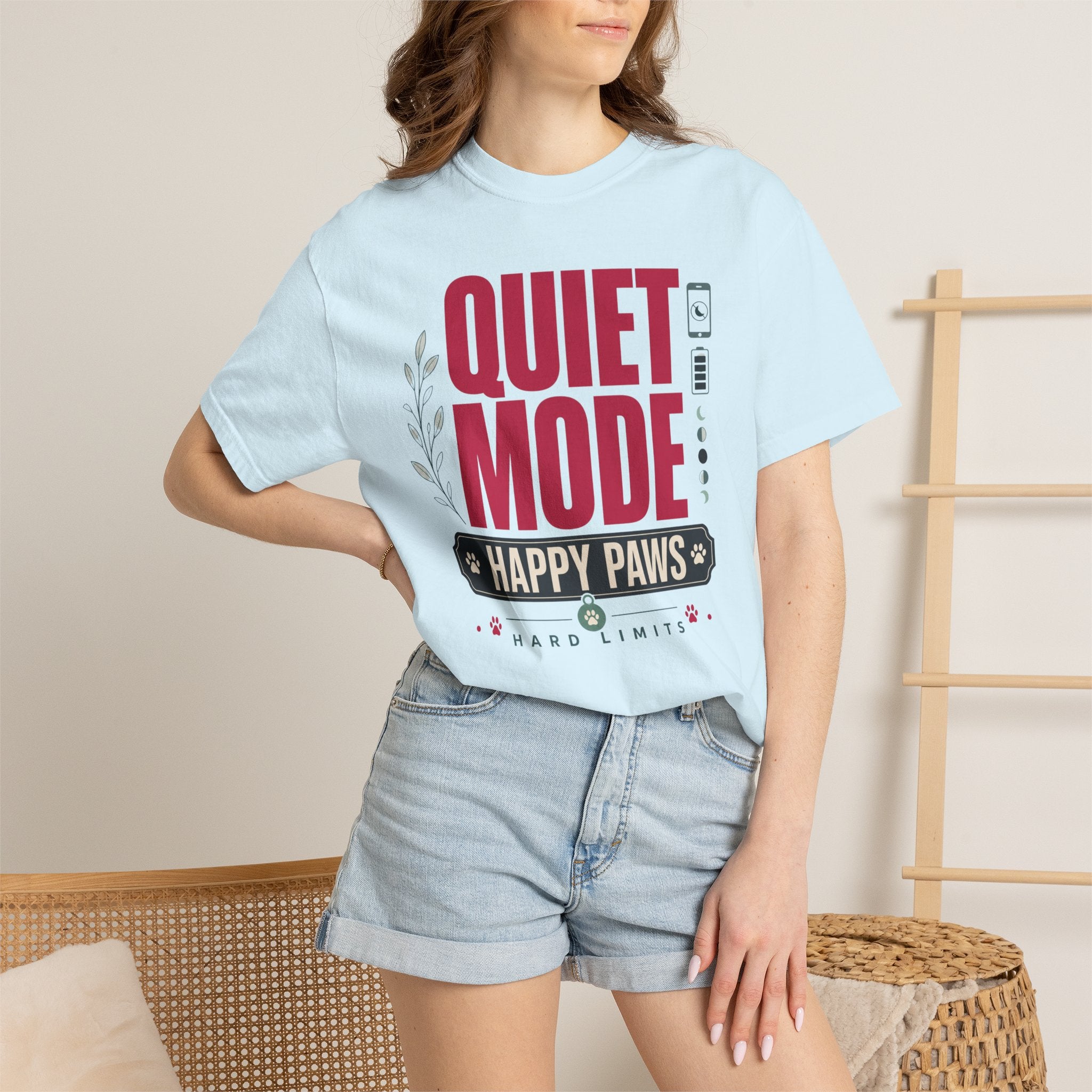 Quiet Mode Happy Paws Hard Limits - T-Shirt