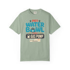 Pet Water Bowl Then Gas Pump - T-Shirt